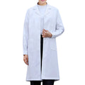 Unisex White Lab Coat Long Sleeve Doctor Nurse Uniform S–4XL Lab Coat Uniform Babs White L
