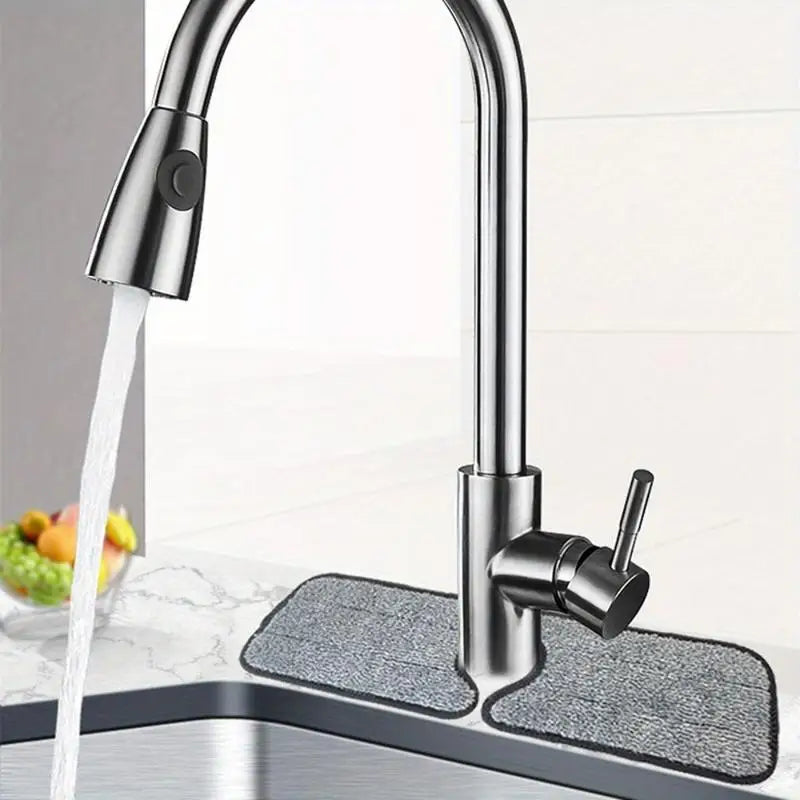 3-Pack Kitchen Sink Splash Mat – Microfiber Absorbent Faucet Mat Kitchen Sink Mat Babs