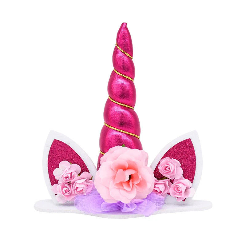 Rainbow Unicorn Cake Topper – Birthday & Baby Shower Decor Cake Topper Babs 1Pc C