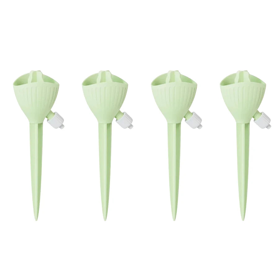 Adjustable Self-Watering Spikes – Auto Drip Irrigation Stakes Drip Irrigation Spikes Babs 4pcs Green