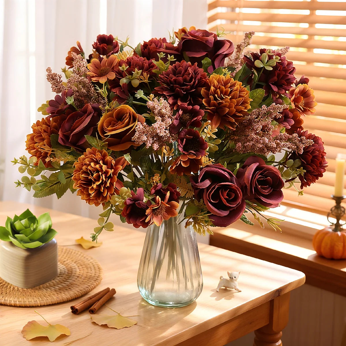 Artificial Silk Rose Bouquet – Wedding & Home Décor Artificial Flower Bouquet Babs