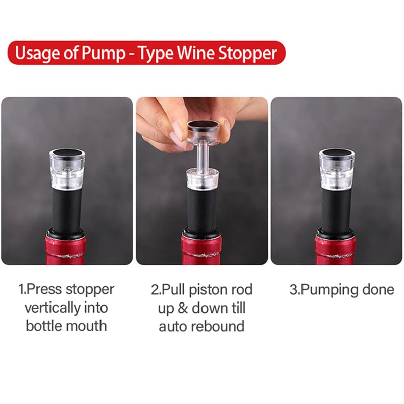 Pressure Air Wine Corkscrew – Magnetic Stainless Steel Opener Wine Bottle Opener Babs
