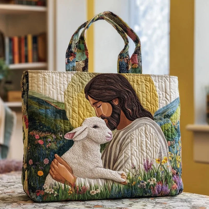Women's Lightweight Quilted Tote Bag | Digital Print Weekend Bag Quilted Tote Bag Babs