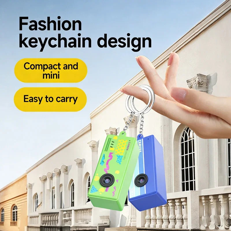 1080P Retro Thumb Keychain Mini Camera with Flash & MicroSD Mini Keychain Camera Babs