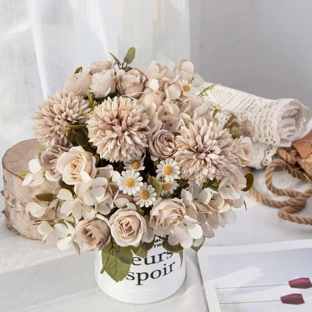 Artificial Chamomile Rose Bouquet – Wedding & Home Décor Artificial Flower Bouquet Babs