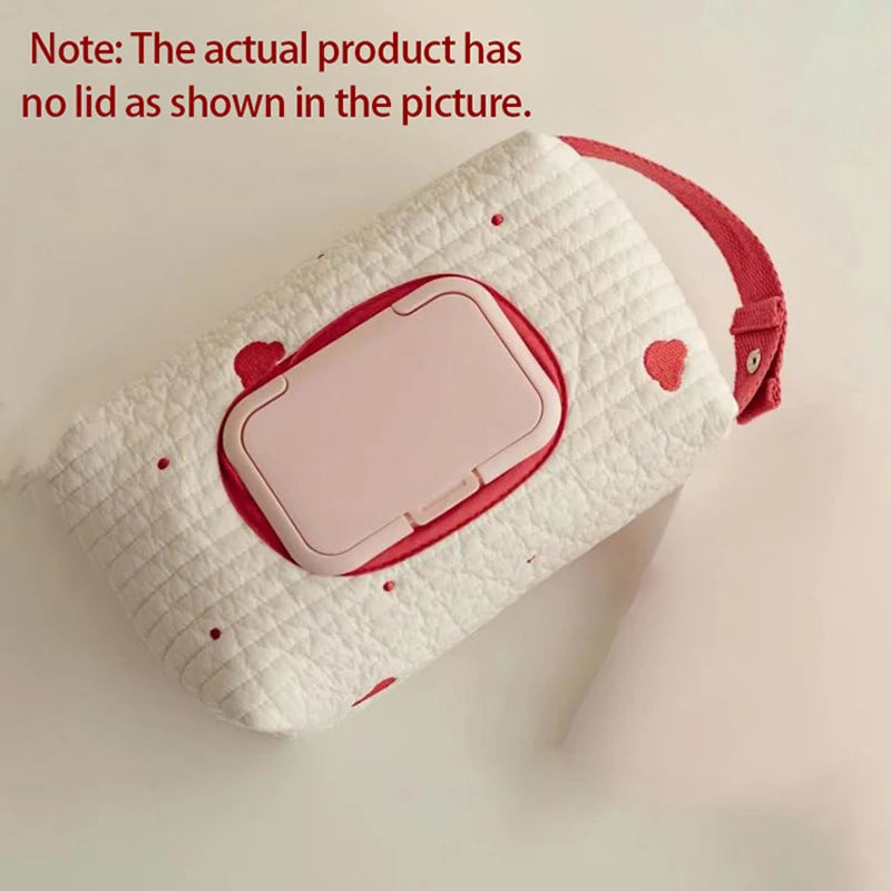 Baby Wet Wipes Case – Hanging Cloth Tissue Pouch Dispenser Baby Wipe Dispenser Babs A No lid