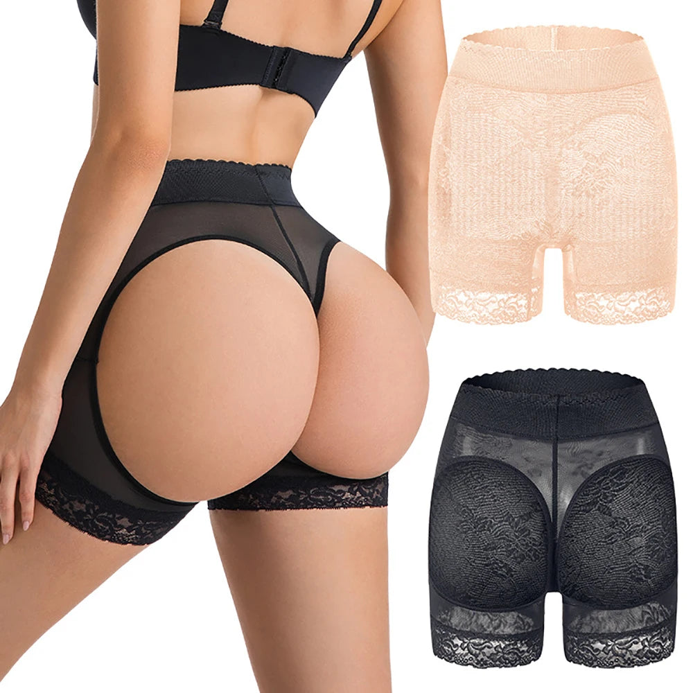 Women's Butt Lifter Lace Panty – High Waist Tummy Control Butt Lifter Shapewear Babs