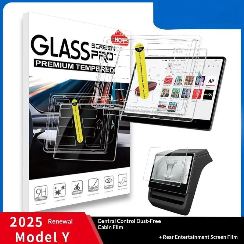 HD Tempered Glass Screen Protector – Tesla Model Y 2026 Juniper Car Screen Protector Babs
