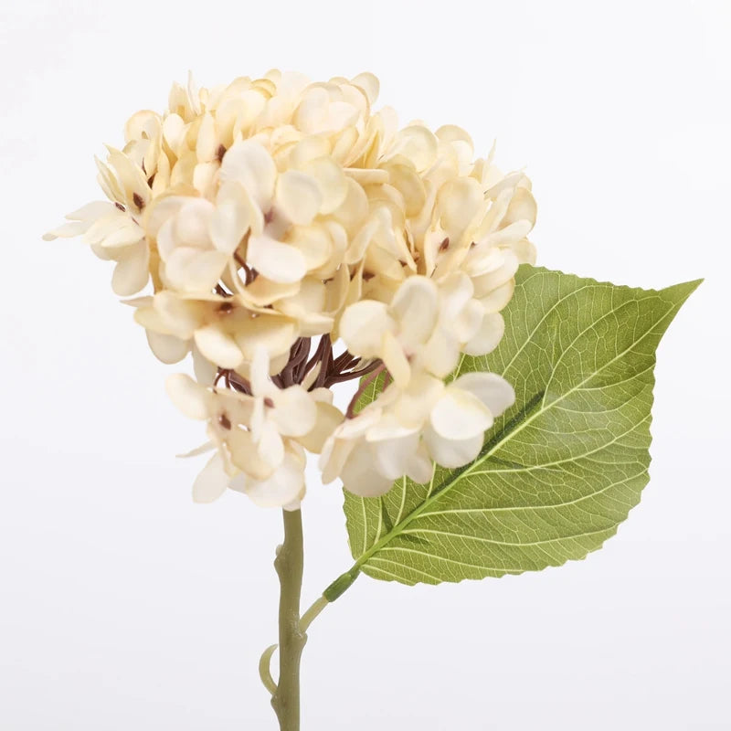 Artificial Silk Hydrangea Flower Branch – Wedding & Home Décor Artificial Flower Branch Babs milk white 1 pc