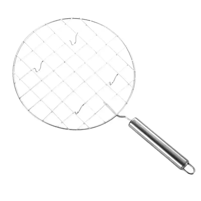 Stainless Steel Round Wire Roasting Rack with Handle | BBQ & Camp Wire Roasting Rack Babs