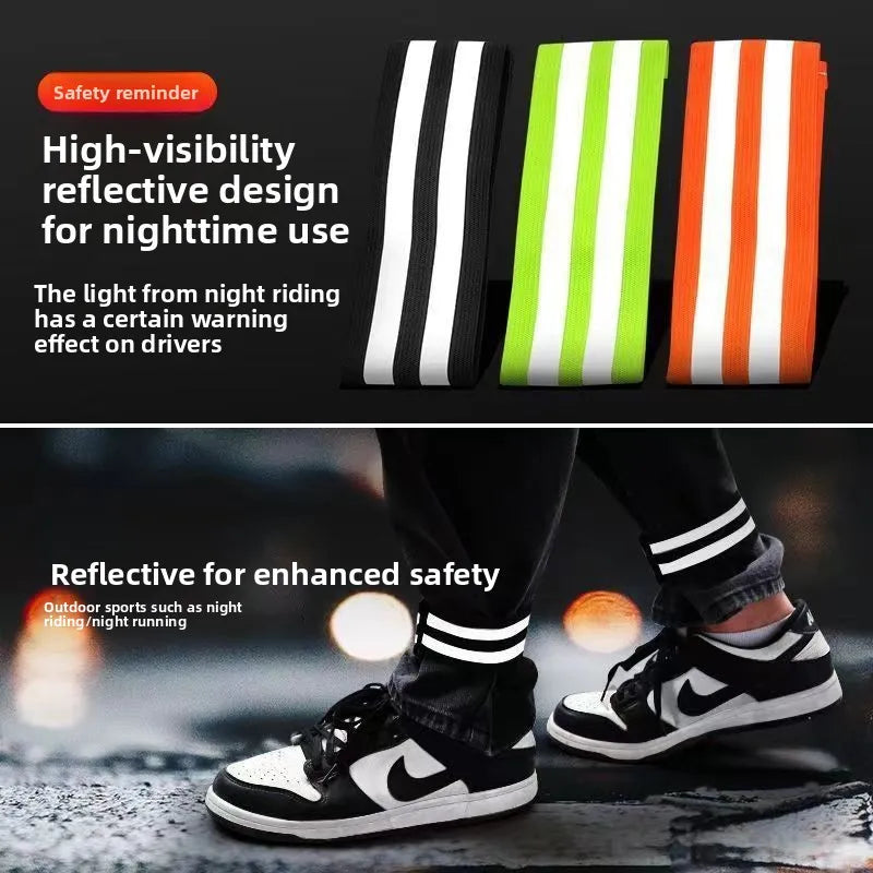 Reflective Leg Bands for Cyclists & Runners | Safety Straps Reflective Safety Bands Babs