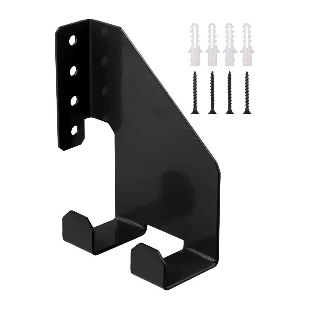Heavy-Duty Iron Wall Mount Chainsaw Holder & Tool Rack Tool Wall Mount Rack Babs Black