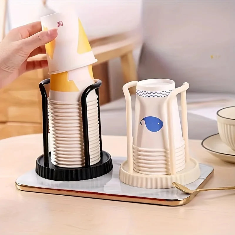 Countertop Disposable Cup Holder & Stemware Rack Organizer Cup Holder Dispenser Babs