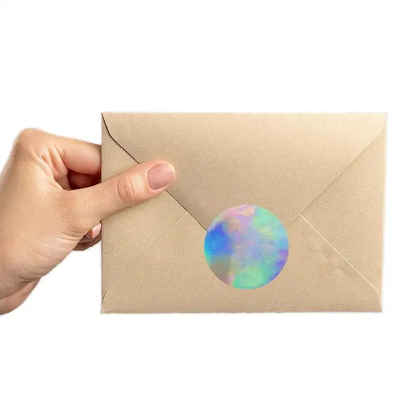 500pcs Laser Hologram Heart Stickers Roll – Cute Cartoon Decals Holographic Sticker Roll Babs