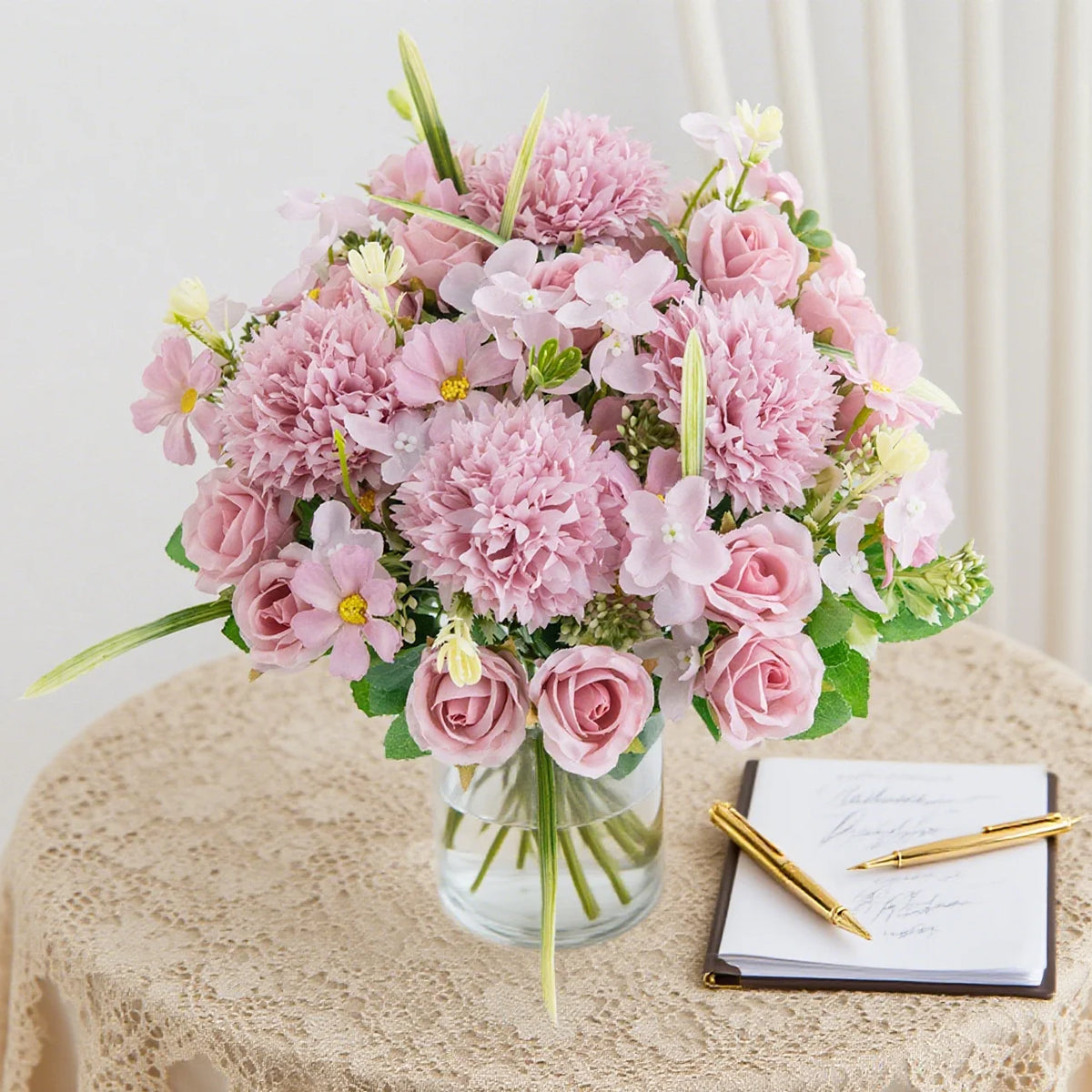 Artificial Silk Rose Bouquet for Wedding & Home Décor Artificial Flower Bouquet Babs