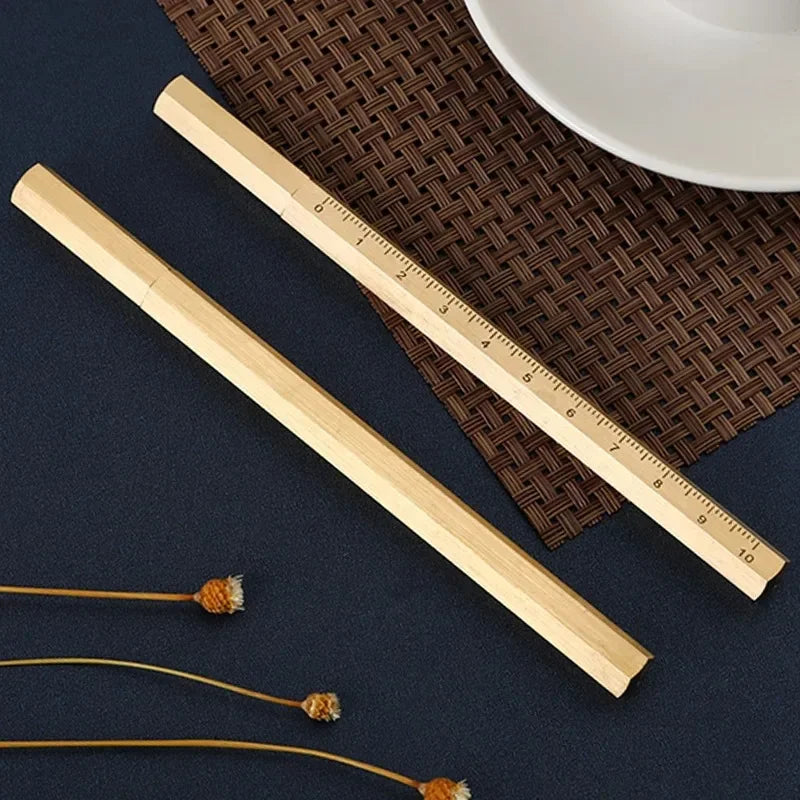 Hexagonal Brass Vintage Ballpoint Pen | Business Gift Pen Brass Ballpoint Pen Babs