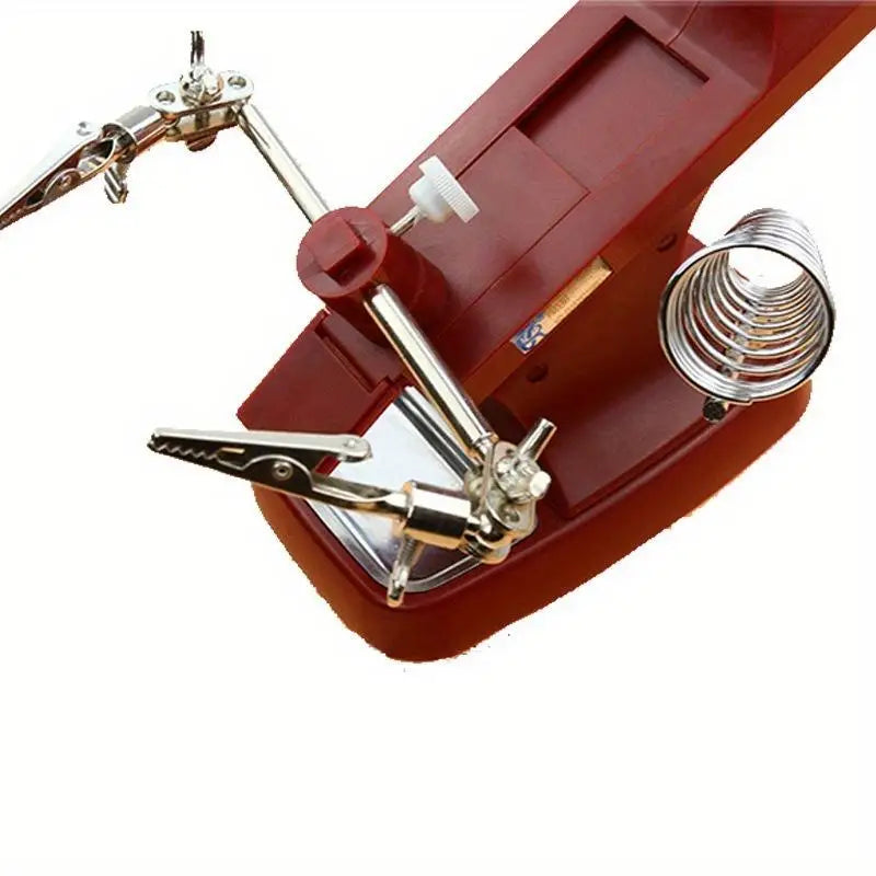 360° Rotating Repair Tool Table with Metal Magnifying Glass Rotating Repair Table Babs