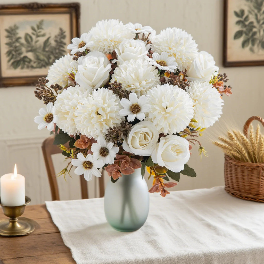 Artificial Silk Rose Bouquet for Weddings & Home Décor Artificial Flower Bouquet Babs