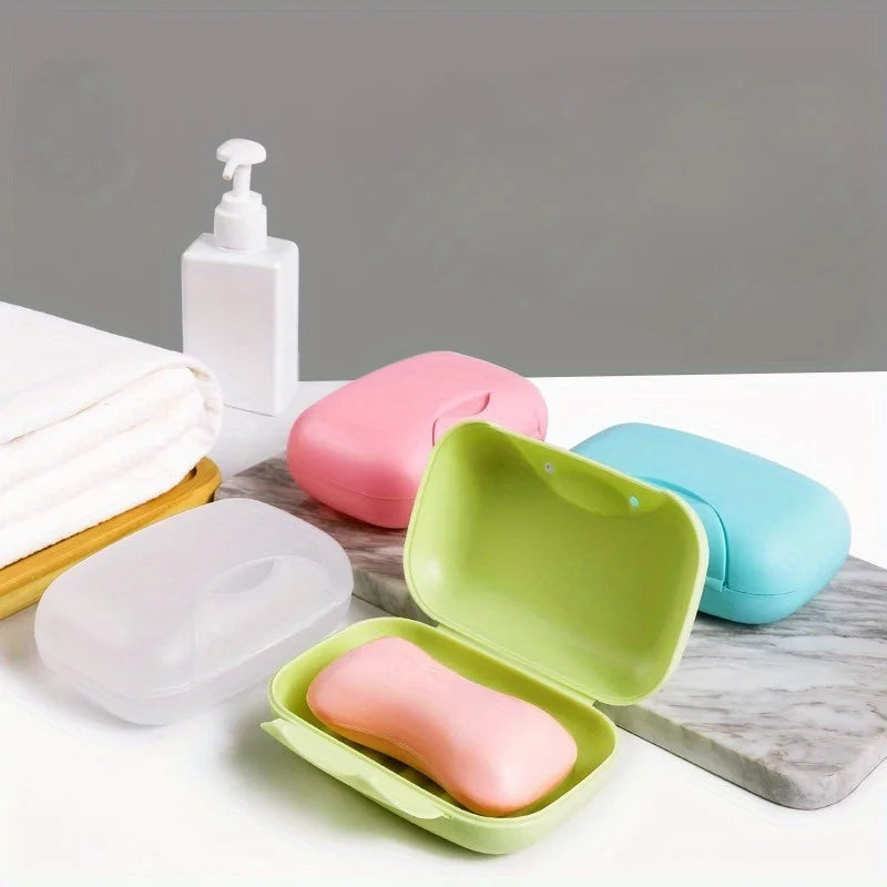 4-Pack Portable Travel Soap Box – Waterproof Locking Soap Dish Travel Soap Dish Babs