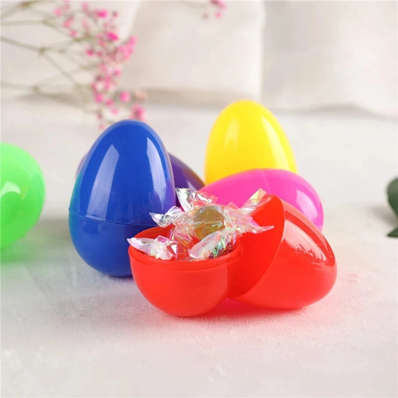Fillable Easter Eggs 12/24 Pcs – Plastic Party Gift Boxes Fillable Easter Eggs Babs
