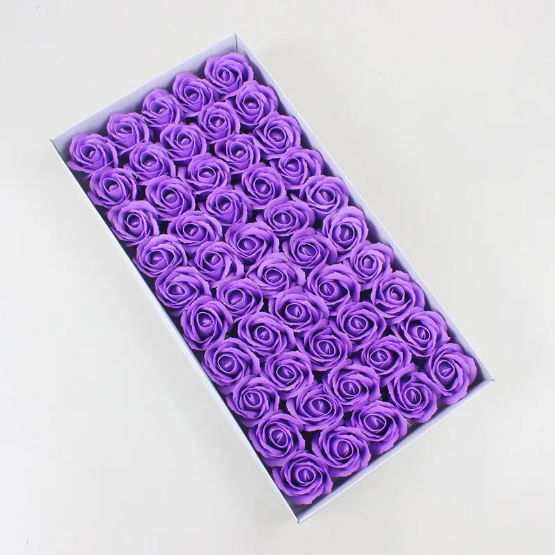 Soap Rose Artificial Flower Heads – Wedding & Home Décor Artificial Flower Heads Babs 12 50pcs