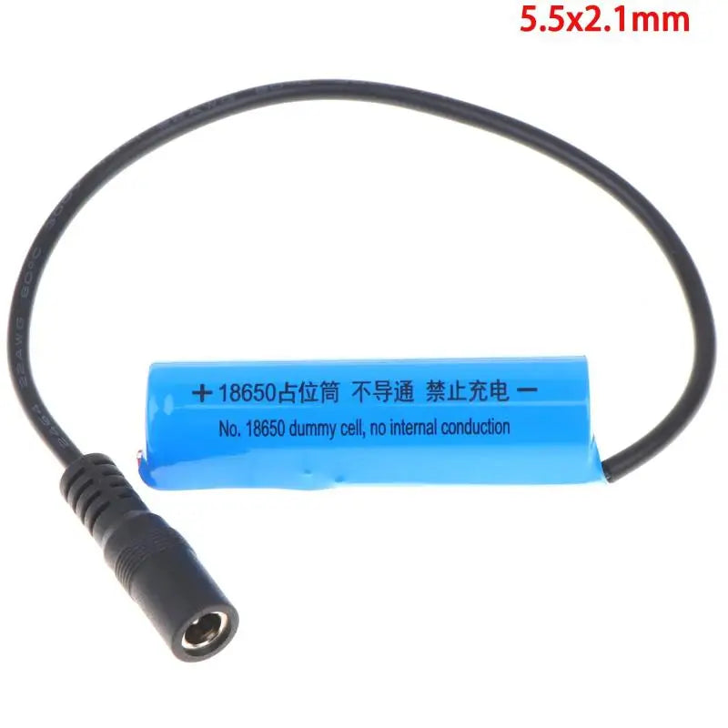 HUXUAN 18650 Dummy Cell Battery Adapter – DC Power Cable Battery Dummy Adapter Babs A3