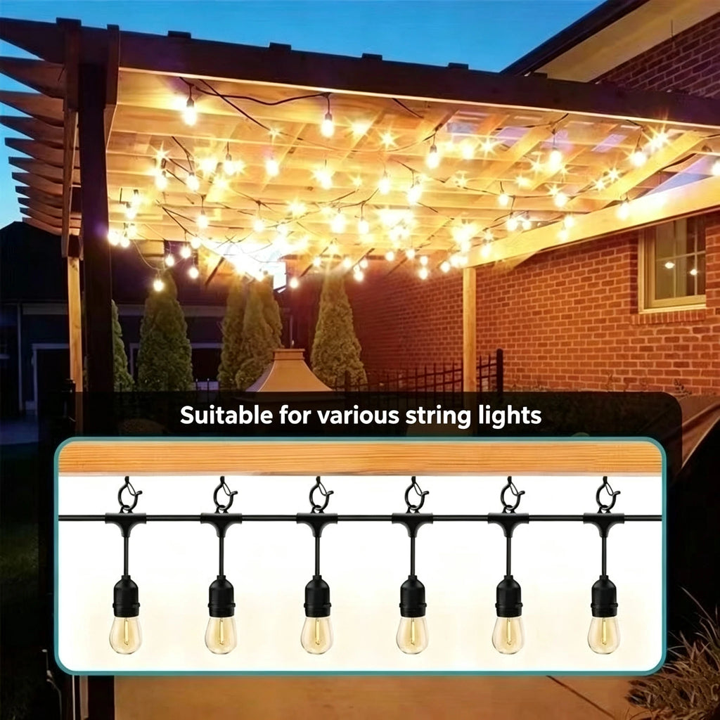 Heavy Duty Black Screw Hooks for Plants & String Lights 10/20pk Screw Ceiling Hooks Babs