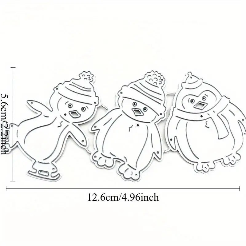 Christmas Snowman Die Cuts – Embossing & Etching Dies for Crafts Die Cutting Set Babs