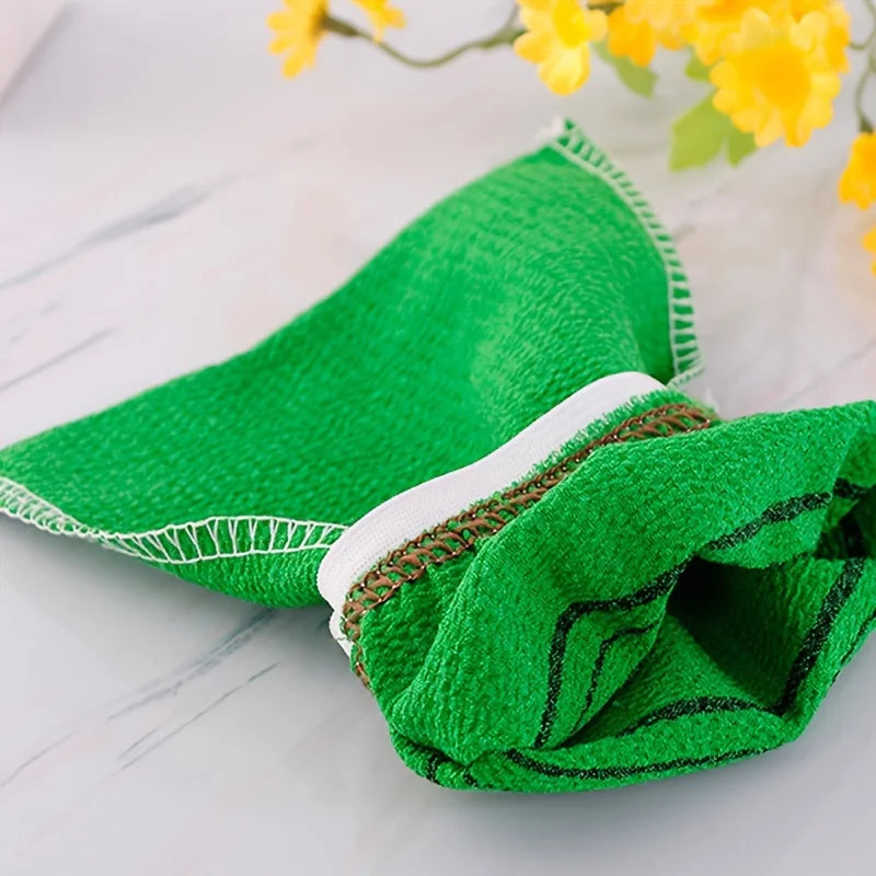 5-Piece Exfoliating Shower Gloves & Towel Set – Body Scrub Exfoliating Bath Set Babs