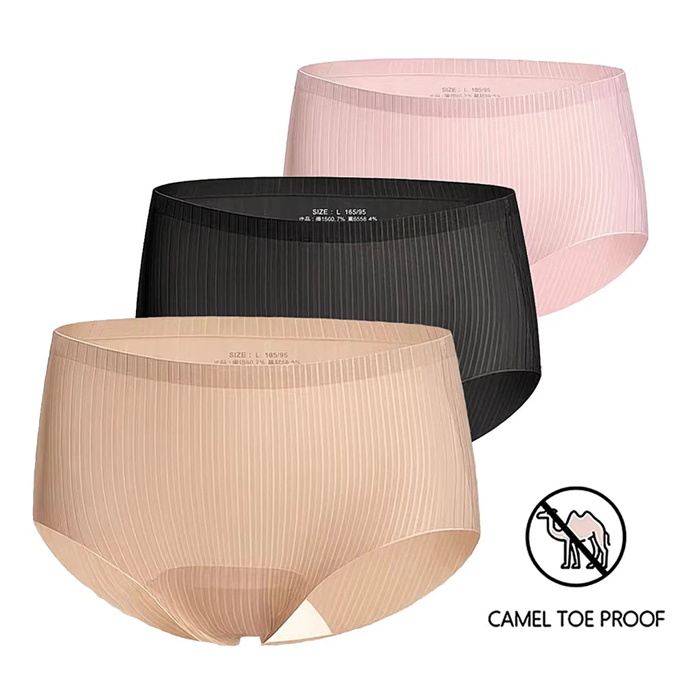 3-Pack Seamless Padded Camel Toe Proof Briefs for Gym & Yoga Padded Seamless Briefs Babs