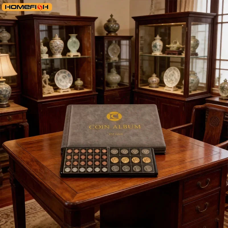 312-Pocket Coin Collection Album Binder – 20–46mm Coins Coin Collection Album Babs