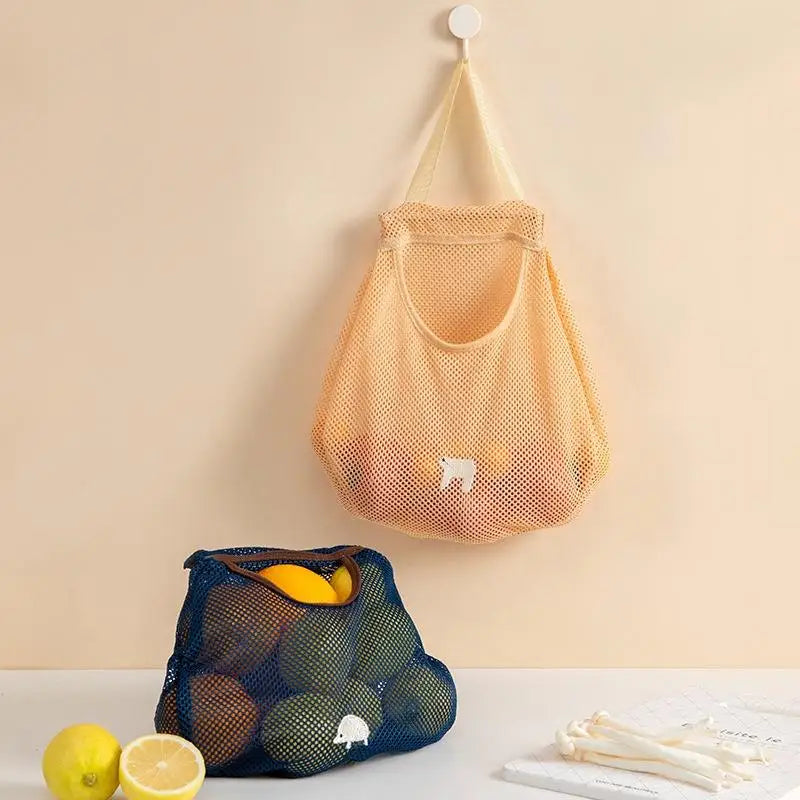 Reusable Mesh Storage Bag – Fruit, Veggie & Grocery Organizer Mesh Storage Bag Babs