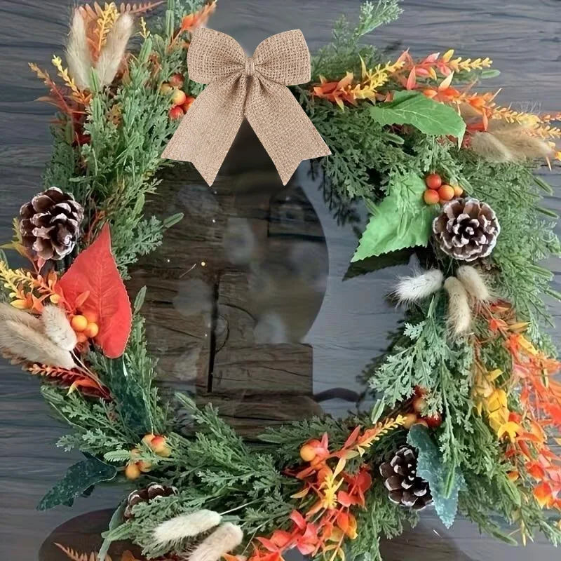 Natural Burlap Jute Bows – Wedding, Christmas & Party Decor Party Decor Bows Babs