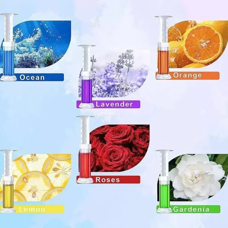 Toilet Gel Cleaner Flower Stamp – 6 Scents, Antibacterial Toilet Gel Cleaner Babs