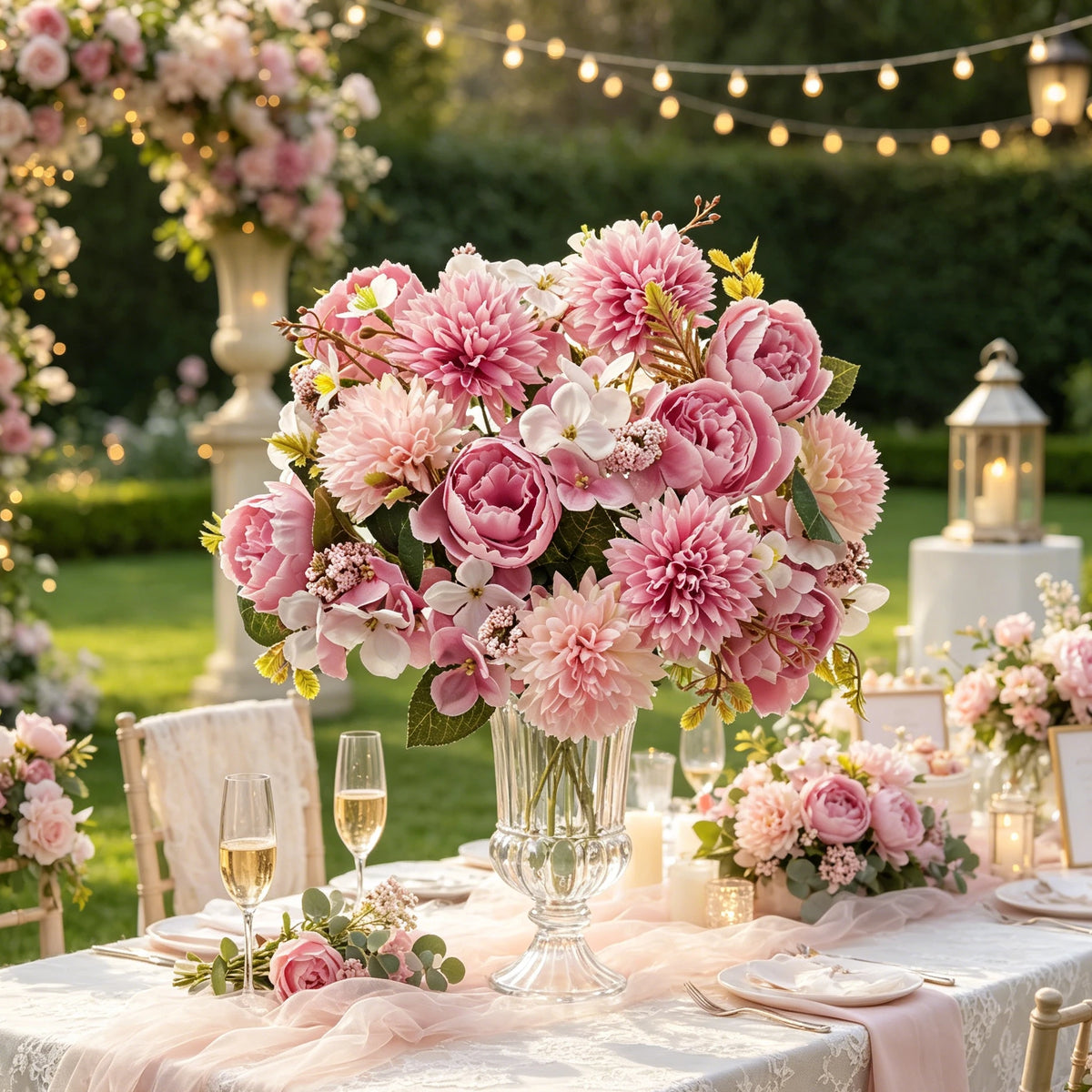 Silk Artificial Ball Chrysanthemum Flowers – Wedding & Home Décor Artificial Silk Flowers Babs