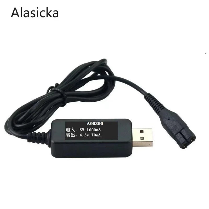 USB Charger Cable for Philips Shaver A00390 QP2520 RQ310 RQ311 Shaver Charging Cable Babs