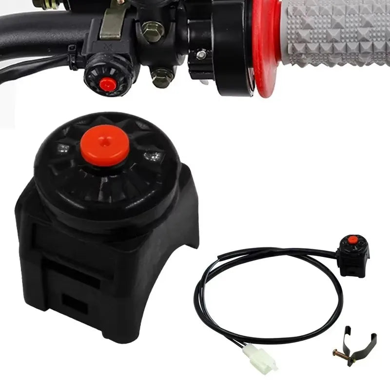 Motorcycle Kill Switch Red Horn Button for 22mm Handlebars Motorcycle Switch Babs