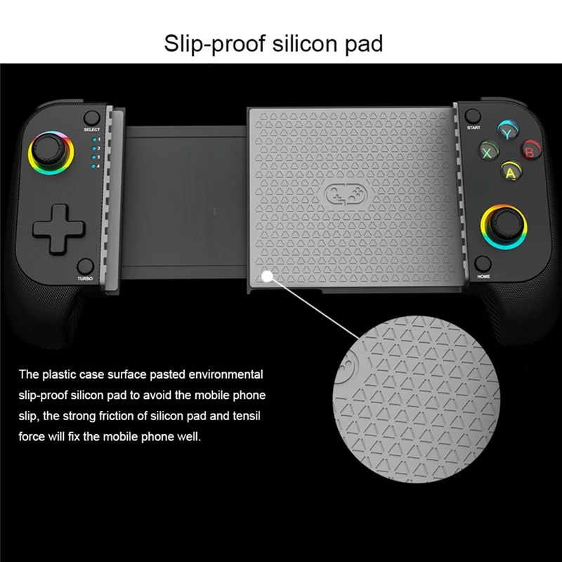 Wireless Bluetooth Mobile Game Controller – RGB, Hall Effect Joystick Mobile Game Controller Babs