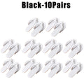 Foldable Travel Slippers Unisex Lightweight Anti-Slip Sandals Foldable Travel Slippers Babs White-10Pairs 42-43