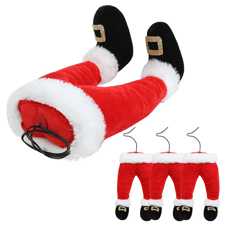 Santa Elf Legs Christmas Tree & Fireplace Ornament Christmas Ornament Babs