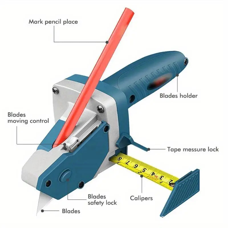 Gypsum Board Cutting Tool – Drywall Scribe with Built-In Scale Drywall Scribing Tool Babs 1set
