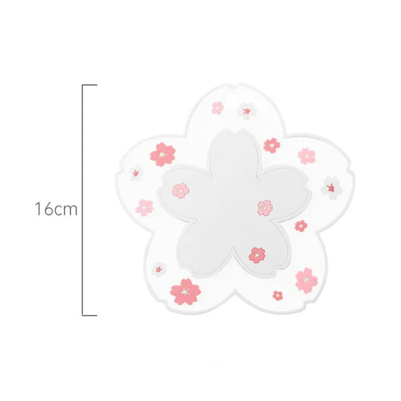 Sakura Blossom PVC Coasters – Insulated Floral Table Mats Decorative Coasters Babs