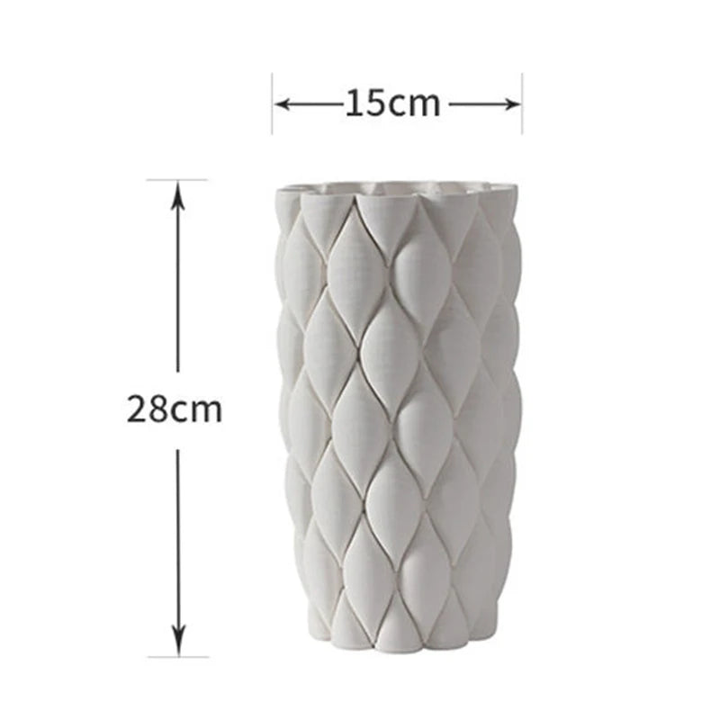 Modern Nordic Ceramic Vase – Desk Flower & Hydroponic Decor Ceramic Flower Vase Babs Large