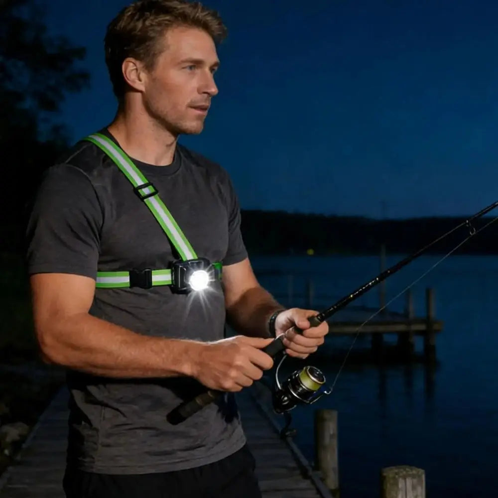 Adjustable Chest Light LED – Wearable Camping & Running Lamp Wearable Chest Light Babs