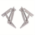 2Pcs 80° Sprung Hinges Cabinet Lift-Up Flap Stay Support Cabinet Sprung Hinges Babs 2Pcs