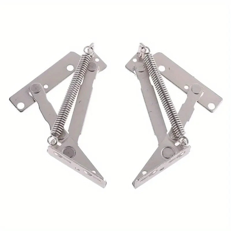 2Pcs 80° Sprung Hinges Cabinet Lift-Up Flap Stay Support Cabinet Sprung Hinges Babs 2Pcs