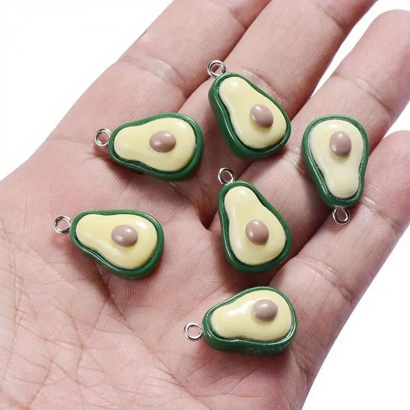20Pcs Mini Avocado Charms Pendants for DIY Jewelry Making Jewelry Charms Babs