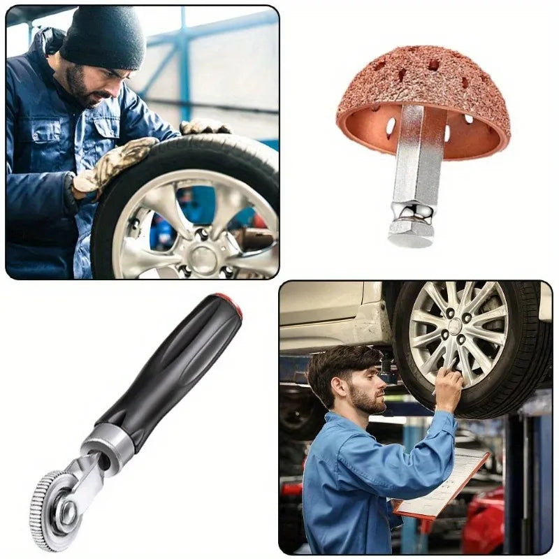 Tire Repair Patch Tool Kit – Roller & Buffing Wheel Set Tire Repair Tool Kit Babs