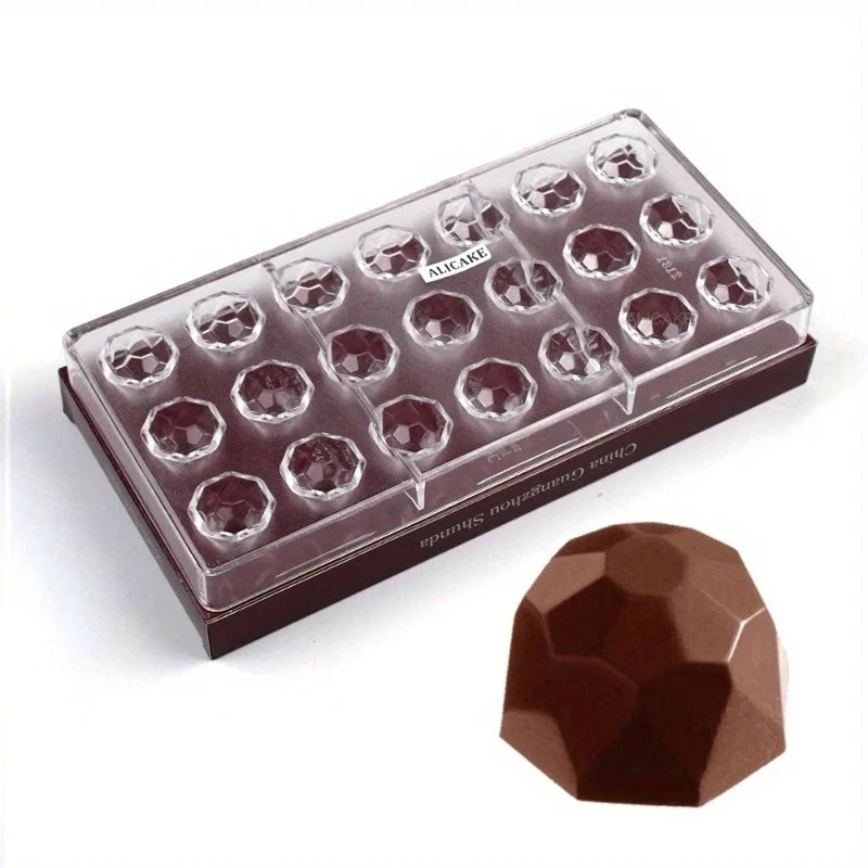21-Cavity Polycarbonate Chocolate Mold for Bonbons & Candy Chocolate Candy Mold Babs 1pc