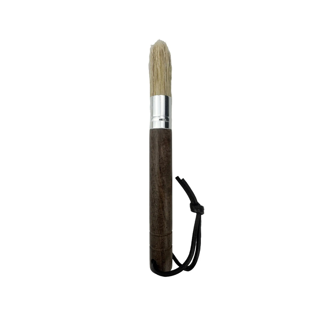 Wooden Handle Natural Bristle Coffee Cleaning Brush Coffee Cleaning Brush Babs 1PC-Ebony